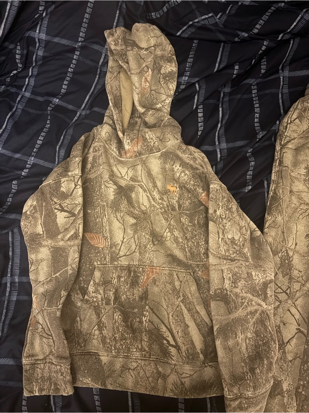 Abercrombie & Fitch Kids Camo Hoodie in Brown and Tan